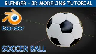 Create a Soccer Ball in Blender - (3D Modeling Tutorial)