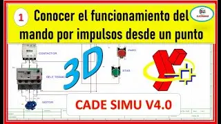✅N°1 CADE SIMU 3D:  Funcionamiento del mando por impulsos desde un punto ✅