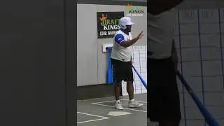 Machine has beef with the hitter #blitzball #pitching #funny