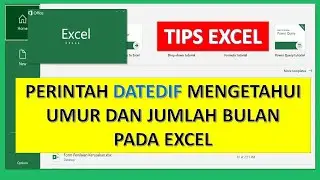Perintah DATEDIF untuk mengetahui Umur  berdasarkan tahun dan jumlah bulan #Shorts