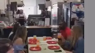 ALL RIGHT WHO ORDERED THE LARGE PEPPERONI