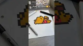 🍯Winnie Pooh Pixel art Ideas🐝 