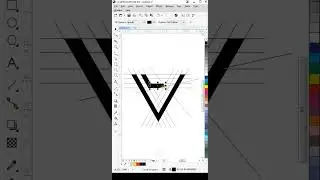 Letter BV Logo Design in Coreldraw #shortvideo #shorts
