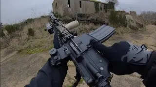 Stopping an Invasion on my Village - Tokyo Marui MK18 GBBR & NGRS (Airsoft)