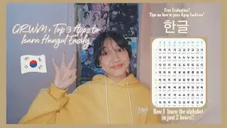 GRWM + TOP 3 APPS TO LEARN HANGUL EASILY!!I LEARN THEIR ALPHABET IN JUST 2HRS!!