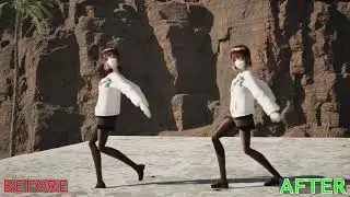 Raw Mixamo Dance → Cleaned & Retargeted to VRM in MotionBuilder + Rendered in Unreal Engine 5