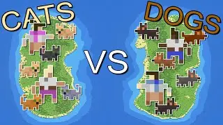 Cat People Battle Against Dog People! - WorldBox
