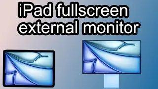 How to connect an iPad to a monitor fullscreen!