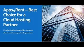 Apps4Rent – Best Choice for a Cloud Hosting Partner