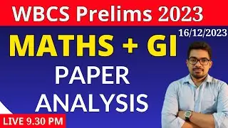 🔥 wbcs prelims 2023 maths paper analysis | WBCS Prelims 2023 Answer Key | NS Career Academy
