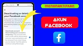 Cara menonaktifkan akun Facebook 2024||Nonaktifkan Facebook