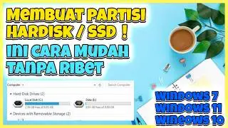 Cara Setting Partisi Hardisk Laptop Windows 10