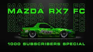 PIXEL CAR RACER MAZDA RX7 FC DRIFT BUILD | 1000 SUBSCRIBERS SPECIAL