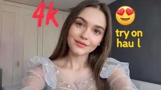 (4k) Fashion Lingerie & Bikini + See though Transparent Try On Haul  | Transparent Bikini Haul | #4