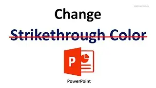 How to Change Strikethrough Color In PowerPoint