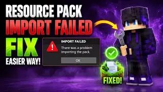 FIX RESOURCE PACK IMPORT FAILED IN MINECRAFT BEDROCK!