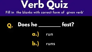 English grammar verb quiz with answer part -2