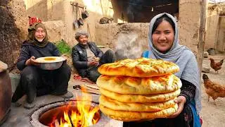 Baking Traditional Afghan Tandoor Bread & Shir Berenj 🔥 | Real Village Life 🇦🇫