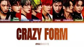 ATEEZ 'Crazy Form' Lyrics (Color Coded Lyrics Eng/Rom/Han/가사)
