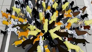 Стая СОБАК #1 Кид собрал бездомных собак пародистых и дворняг. Симулятор песика DOGS.IO на пурумчата