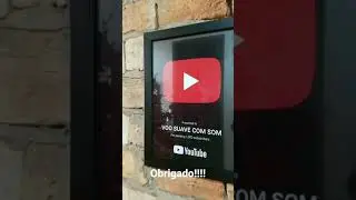 Placa de 1000 inscritos obrigado a todos por alcançar essa marca 