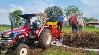 Arjun 605 Novo crdi || Soyabean Prakash Thresher Machine || Swapnil Shinde #farming #trending
