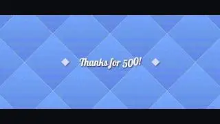 FREE After Effects Contemporary Template THANKS FOR 500!
