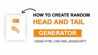 How to create random toss generator tool using HTML CSS and Javascript @uiuxprocoder