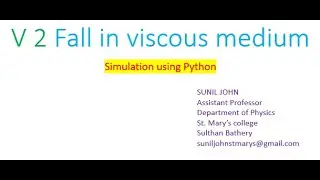 V 2 Fall in viscous medium