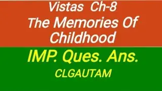 12th Eng.Ch-8 Memories Of Childhood by ZITKALA -SA and Bama (Vistas) CBSE Based  Questions