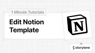 How to Edit Notion Template | 1-Minute Tutorials