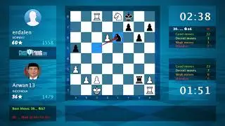 Chess Game Analysis: Arwan13 - erdalen : 1-0 (By ChessFriends.com)