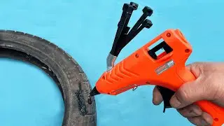 Hidden features of GLUE GUN ! Fix All Plastic Parts Using Cable Ties