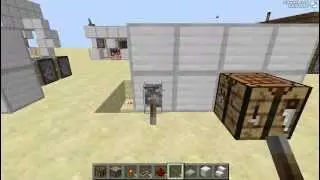 Minecraft механизмы #6 Скрытый верстак в стене