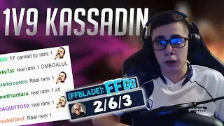 TF BLADE FEEDLEDI 1v9 ATTIM | FULL HASAR KASSADIN | KARSI TAKIM DAYANAMADI | Full Gameplay vs Xerath