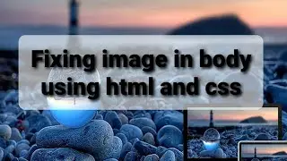 How to fit an image in body using html and css