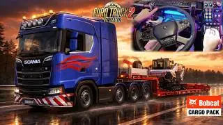SCANIA POWER Gameplay POV HORI Truck System |DLC Bobcat Cargo Pack|Euro Truck Simulator 2|