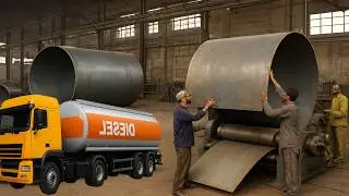 Inside the Factory: How Massive Diesel Storage Tanks Are Fabricated From Raw Steel Sheets 
