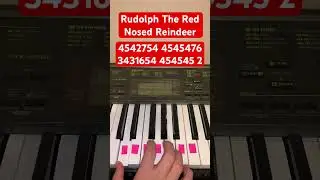 How To Play Rudolph The Red Nosed Reindeer | Easy Piano Tutorial #shorts