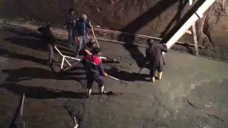 Монолитные работы ночью
