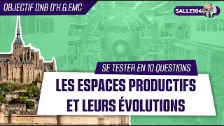 Se tester ✔︎ - Les espaces productifs et leurs évolutions.