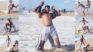 Marina beach Chennai wrestling | DRONE VS Ajeet || #hwe #hwewrestling #marinabeach #prowrestling