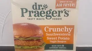 Dr Praeger’s Crunchy Southwestern Sweet Potato veggie burger #veganfoodtastetest #drpraegers #veggie