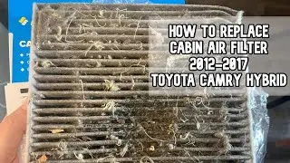 How to replace the cabin air filter on a 2012-2017 Toyota Camry Hybrid video #toyotacamryhybrid
