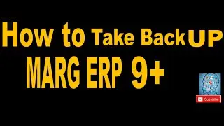 How to take Back up of  Marg ERP 9+ Software ,मार्ग ईआरपी 9+ सॉफ्टवेयर का बैकअप कैसे लें ?