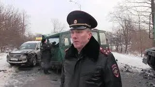 ДТП на ул. Суворова в Калининграде. 10.01.19