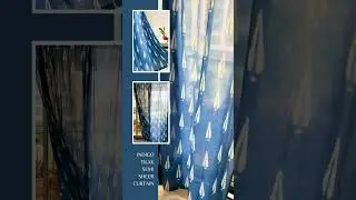 Indigo Tilak Semi Sheer Curtain