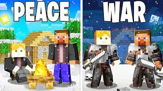 100 Players Simulate ICE AGE Civilization in Minecraft