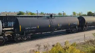 CN L554 EMD GP38-2 4709 & GP38-2 4732 are switching Rail cars in Aldershot Yard