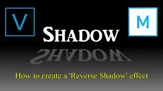 Tutorial 31 - Reverse Shadow Text Effect - Vegas Pro, Movie Studio Platinum